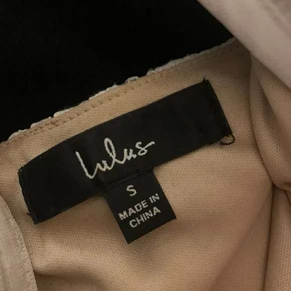 Lulu's White Lace Cutout Mini Dress - Picture 3 of 3